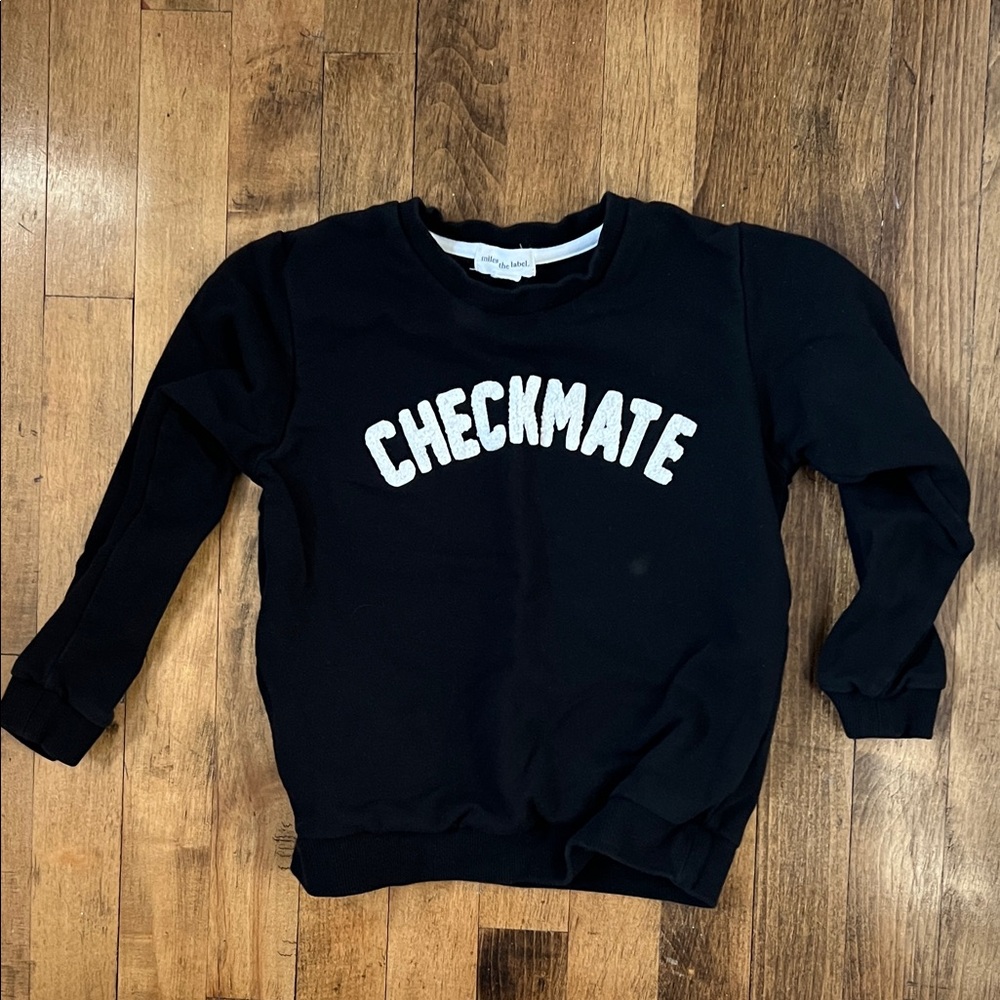 Black Checkmate Kids Sweatshirt